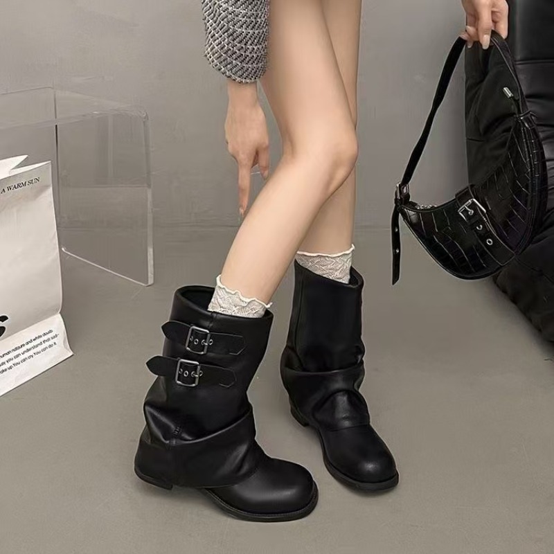 Boot Sock Slouchy - Stivali Neri da Donna a Metà