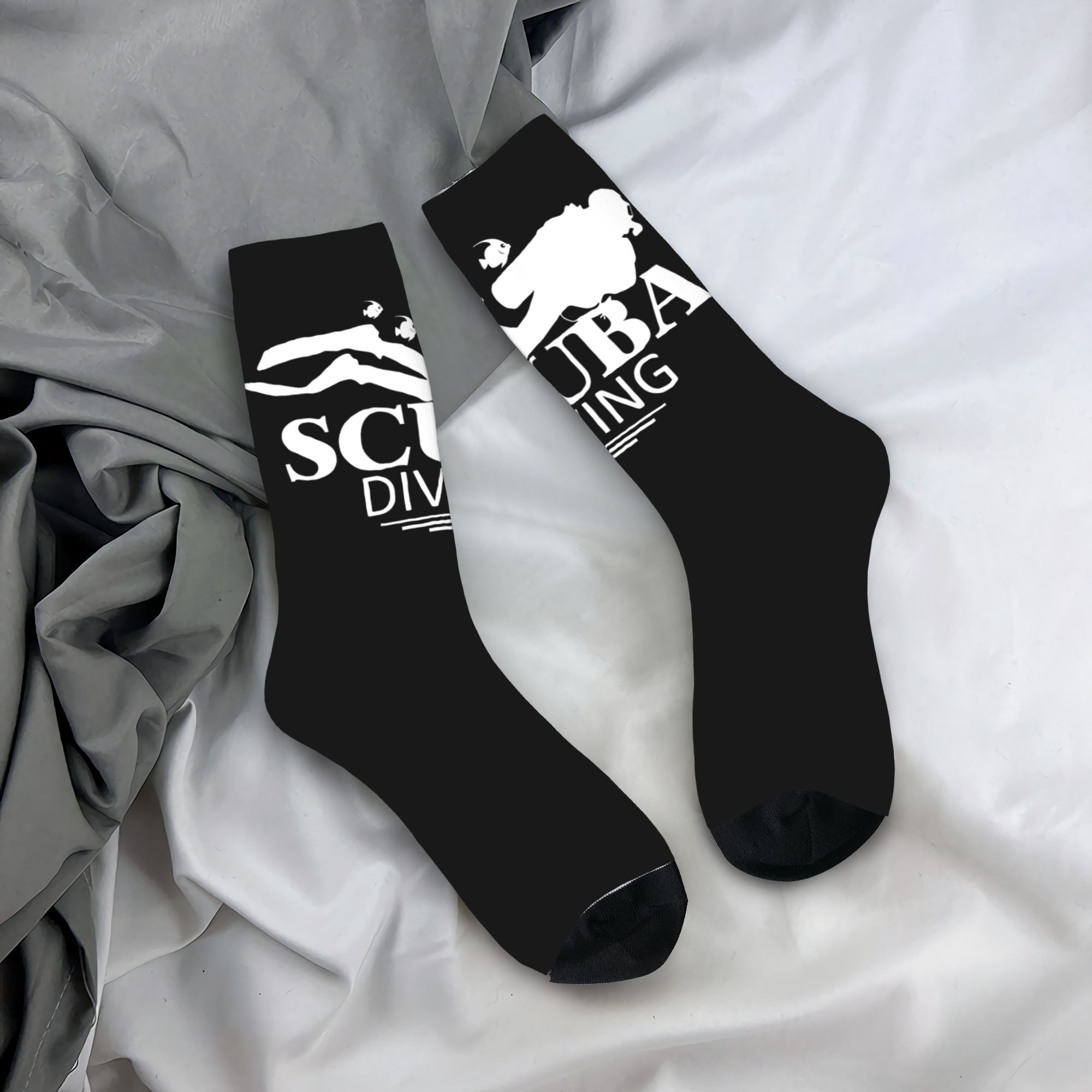 Dress Sock Men - Calzini Personalizzati Divertenti per Immersioni Subacquee,
